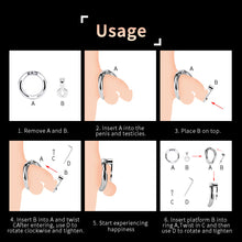 Load image into Gallery viewer, Zeus Eye Flat 304 Stainless Steel Chastity Cage