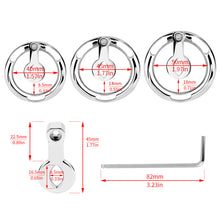Load image into Gallery viewer, Zeus Eye Flat 304 Stainless Steel Chastity Cage