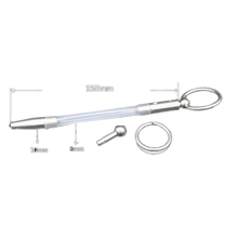 Load image into Gallery viewer, 5.90" Prince Albert-Inspired Stainless Steel Urethral Sound