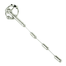 Load image into Gallery viewer, Extendable Penis Plug With 2 Stainless Rings