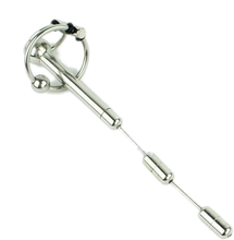 Load image into Gallery viewer, Extendable Penis Plug With 2 Stainless Rings