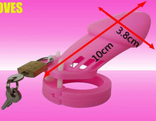 Load image into Gallery viewer, Silicone Chastity Cage  Perverse Pink(all rings included)