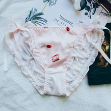 Load image into Gallery viewer, Mid-waist sissy satin milk silk panties