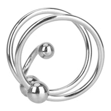 Load image into Gallery viewer, Erection Enhancer Penis Plug With Dual Cock Rings