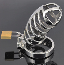 Load image into Gallery viewer, Metal Chastity Device 3.35 inches long