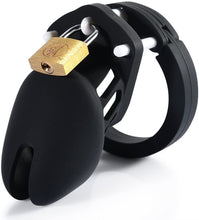 Load image into Gallery viewer, Male's Black Silicone Device Cage 3.15 Inches and 3.74 Inches Long