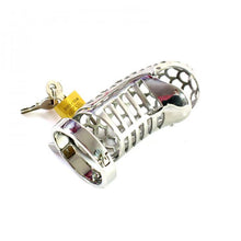 Load image into Gallery viewer, The Timid Basilisk Metal Chastity Device 3.35 inches long