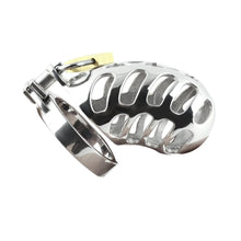 Load image into Gallery viewer, Stainless Steel Rattlesnake Metal Chastity Device 2.36 inches long