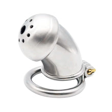 Load image into Gallery viewer, Mistress's Little Prisoner Metal Chastity Cage 1.80 inches and 2.36 inches long