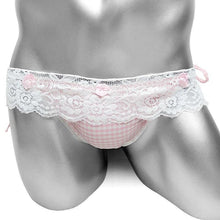 Load image into Gallery viewer, Mens Lace-up Sissy Panties