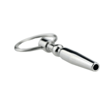 Load image into Gallery viewer, Hollow Penis Plug with Metal Glans Rings