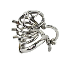 Load image into Gallery viewer, Spiked Metal Chastity Device 2.76 inches long