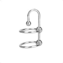Load image into Gallery viewer, Erection Enhancer Penis Plug With Dual Cock Rings