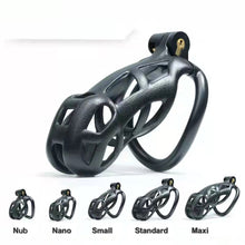 Load image into Gallery viewer, 3D Cobra Male Chastity Cage with 4 Arc Rings