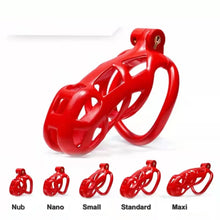Load image into Gallery viewer, 3D Cobra Male Chastity Cage with 4 Arc Rings