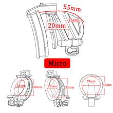 Load image into Gallery viewer, 3D Double-headed Chastity Cage with 3 Rings
