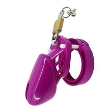 Load image into Gallery viewer, Purple Plastic Cock Cage 3.15 inches and 3.94 inches long
