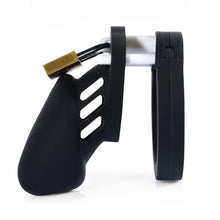 Load image into Gallery viewer, Male's Black Silicone Device Cage 3.15 Inches and 3.74 Inches Long