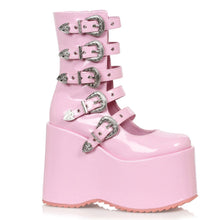 Load image into Gallery viewer, Seductive-3010 Ankle Boot | Pink Faux Leather