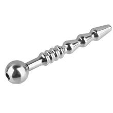 Load image into Gallery viewer, Ribbed and Tapered Hollow Penis Plug