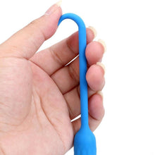 Load image into Gallery viewer, 10-Speed Blue Silicone Penis Plug