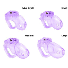 Load image into Gallery viewer, Cock-straint Male Chastity Device 3.23 inches, 3.82 inches, 4.02 inches, and 4.33 inches long