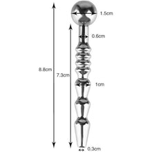 Load image into Gallery viewer, Ribbed and Tapered Hollow Penis Plug