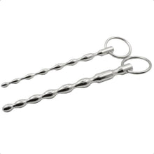 Load image into Gallery viewer, Beaded Stainless Steel Urethral Sound 2pcs Set
