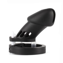 Load image into Gallery viewer, Male's Black Silicone Device Cage 3.15 Inches and 3.74 Inches Long