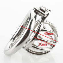 Load image into Gallery viewer, Small Metal TWISTED CHASTITY DEVICE 1.3 INCHES LONG
