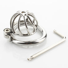 Load image into Gallery viewer, Small Metal TWISTED CHASTITY DEVICE 1.3 INCHES LONG