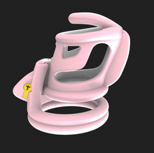 Load image into Gallery viewer, Plastic Chastity Cage 2.28 Inches Long (All 4 Rings Included)