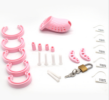 Load image into Gallery viewer, New Plastic Chastity Cage 3.8 Inches Long (All 5 Rings Included)
