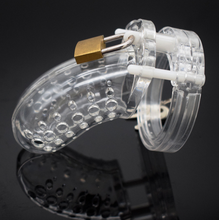 Load image into Gallery viewer, New Plastic Chastity Cage 3.8 Inches Long (All 5 Rings Included)