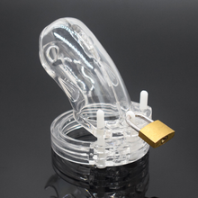 Load image into Gallery viewer, Plastic Cetacean Chastity Cage 3.22 Inches Long (All 5 Rings Included)