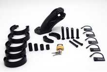 Load image into Gallery viewer, Plastic Cetacean Chastity Cage 3.22 Inches Long (All 5 Rings Included)