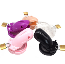 Load image into Gallery viewer, Plastic Cetacean Chastity Cage 3.22 Inches Long (All 5 Rings Included)