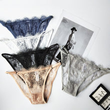 Load image into Gallery viewer, Lace sexy transparent thin strap adjustment panties