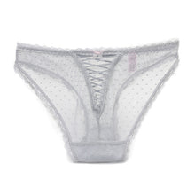 Load image into Gallery viewer, Transparent sexy lace trim panties breathable mesh panties