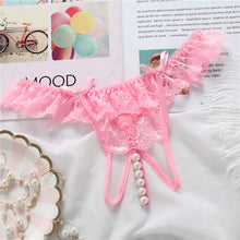 Load image into Gallery viewer, Crotchless Lace Thong