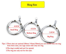 Load image into Gallery viewer, METAL Chastity COCK CAGE 3.31 INCHES LONG