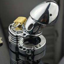 Load image into Gallery viewer, Metal Chastity Cage Closed Prototype Adjustable