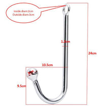 Load image into Gallery viewer, Chrome Plated Anal Hook w/ Ball Hole