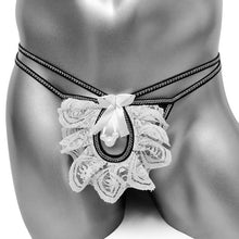 Load image into Gallery viewer, Lace Thong w/ Penis Hole