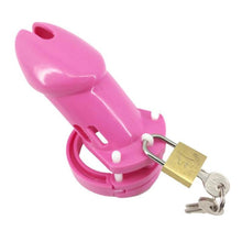 Load image into Gallery viewer, Pink Plastic Chastity Cage CB-6000