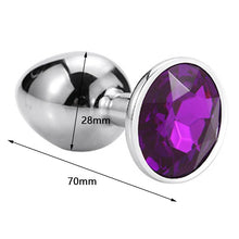 Load image into Gallery viewer, Sissy Anal Dilator Jeweled Butt Plug
