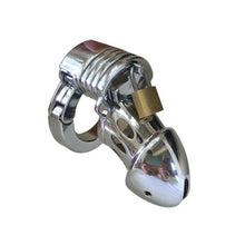Load image into Gallery viewer, Metal Chastity Cage Closed Prototype Adjustable