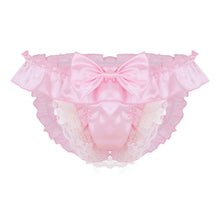 Load image into Gallery viewer, Slutty Sissy Open Butt Ruffle Panties