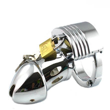 Load image into Gallery viewer, Metal Chastity Cage Closed Prototype Adjustable