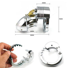 Load image into Gallery viewer, Metal Chastity Cage Closed Prototype Adjustable